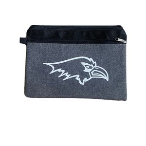 Ravens logo pencil bag gray